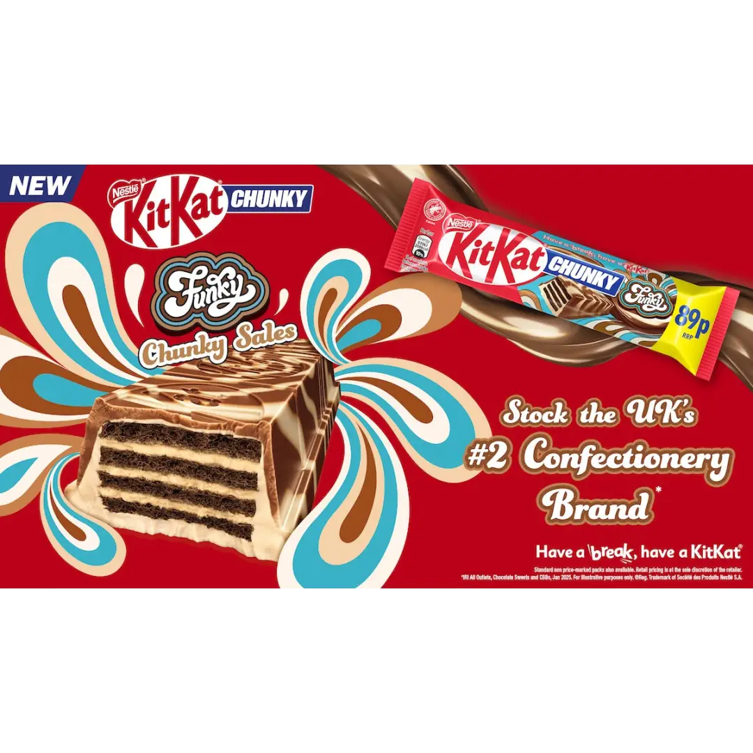 Nestle UK Kit Kat Chunky Funky case 42g 24 count