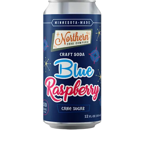 Northern Soda Company Blue Raspberry 12fl oz/355ml can-