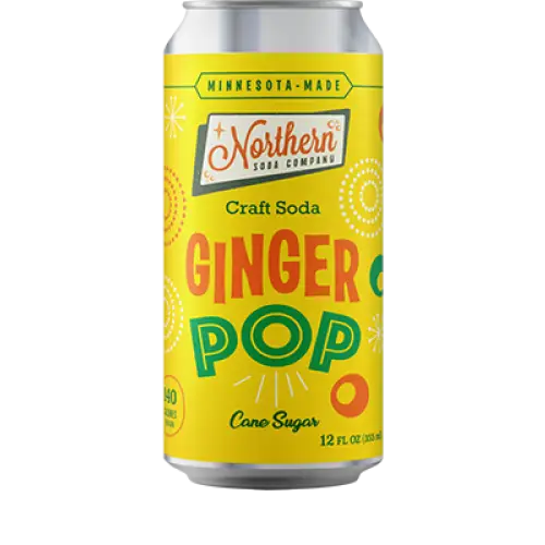 Northern Soda Company Ginger Pop 12fl oz/355ml can- 24pack