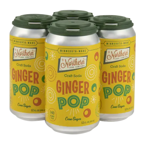 Northern Soda Company Ginger Pop 12fl oz/355ml can- 24pack