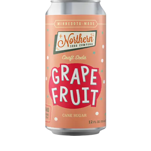 Northern Soda Company Grapefruit 12fl oz/355ml can- 24pack