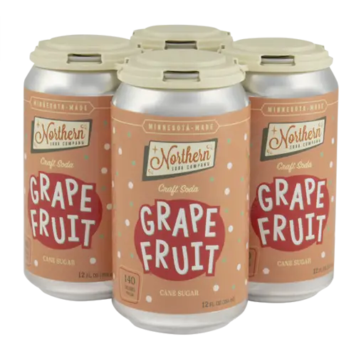 Northern Soda Company Grapefruit 12fl oz/355ml can- 24pack