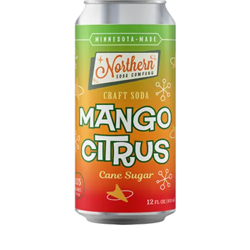 Northern Soda Company Mango Citrus Soda 12fl oz/355ml can-