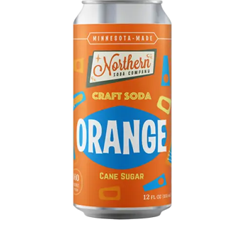 Northern Soda Company Orange 12fl oz/355ml can- 24pack