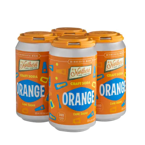 Northern Soda Company Orange 12fl oz/355ml can- 24pack