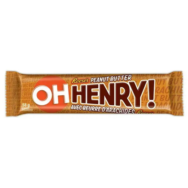 OH HENRY! Chocolatey bar with REESE’S peanut butter 58g Main image