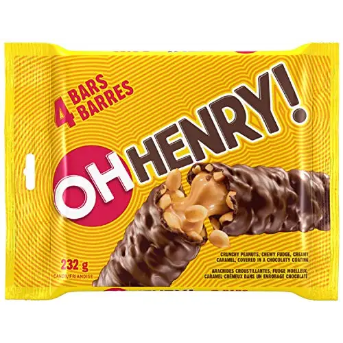 OH HENRY! Chocolatey Candy Bars 4pack 232 Gram each - candy