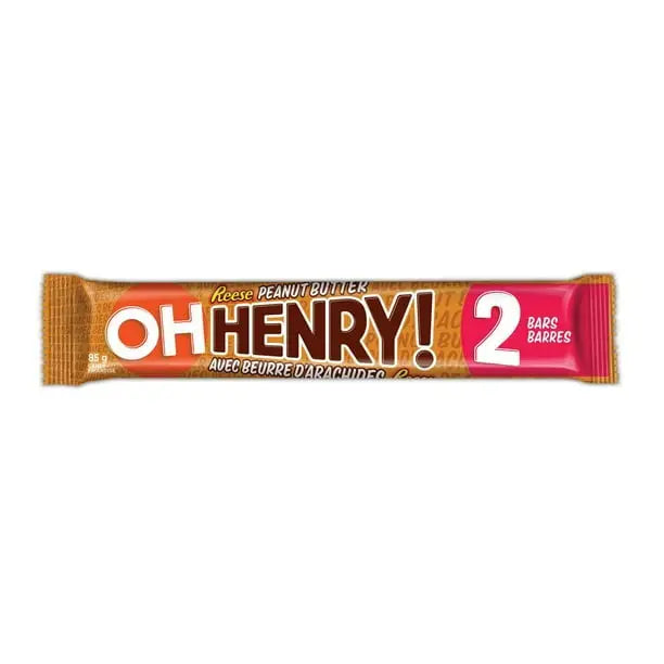 OH HENRY! PEANUT BUTTER - King Size 85 g case 24ct - candy