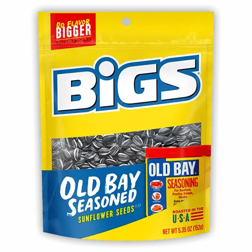 Old Bay Seasoned Sunflower Seeds BiGs Snack 5.35 Oz - Snacks