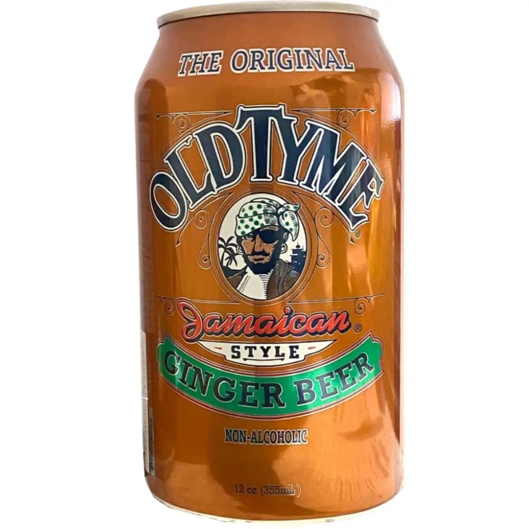 Old Tyme Ginger Beer- Soda Pop 355 mL/12oz Can 5 Flat/120