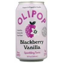 OLIPOP Blackberry Vanilla Sparkling Tonic 355ml 12 Pack