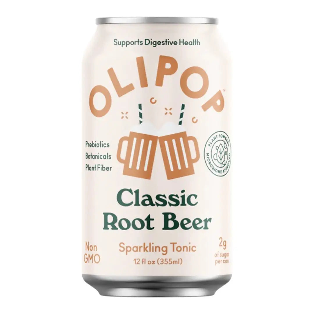 Olipop Classic Root Beer Soda 355 ml 12 fl oz- Case of 12 Main image