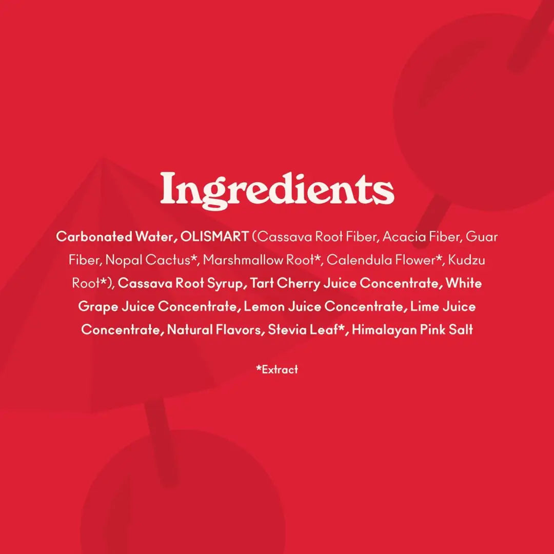 OLIPOP Low Sugar Prebiotic Sparkling Tonic Shirley Temple