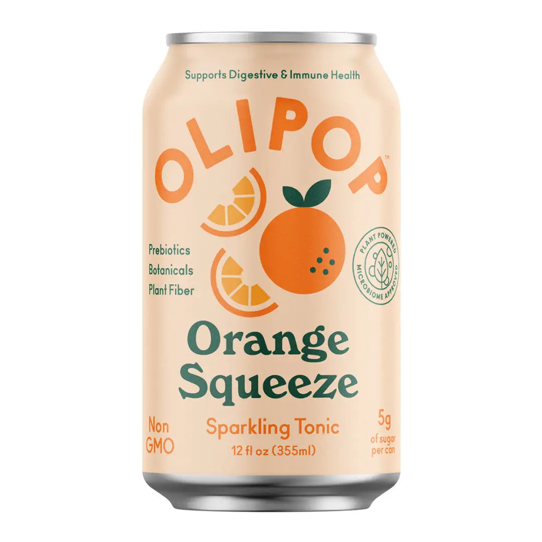 Olipop Orange Squeeze Sparkling Tonic 355 ml 12 fl oz- Case Main image