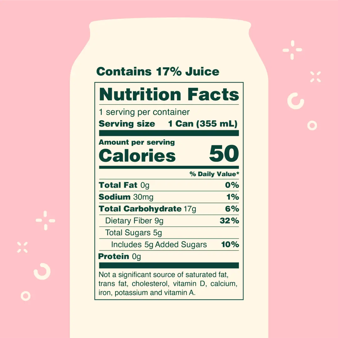 OLIPOP Prebiotic Soda Peaches & Cream 12 fl oz case 12ct