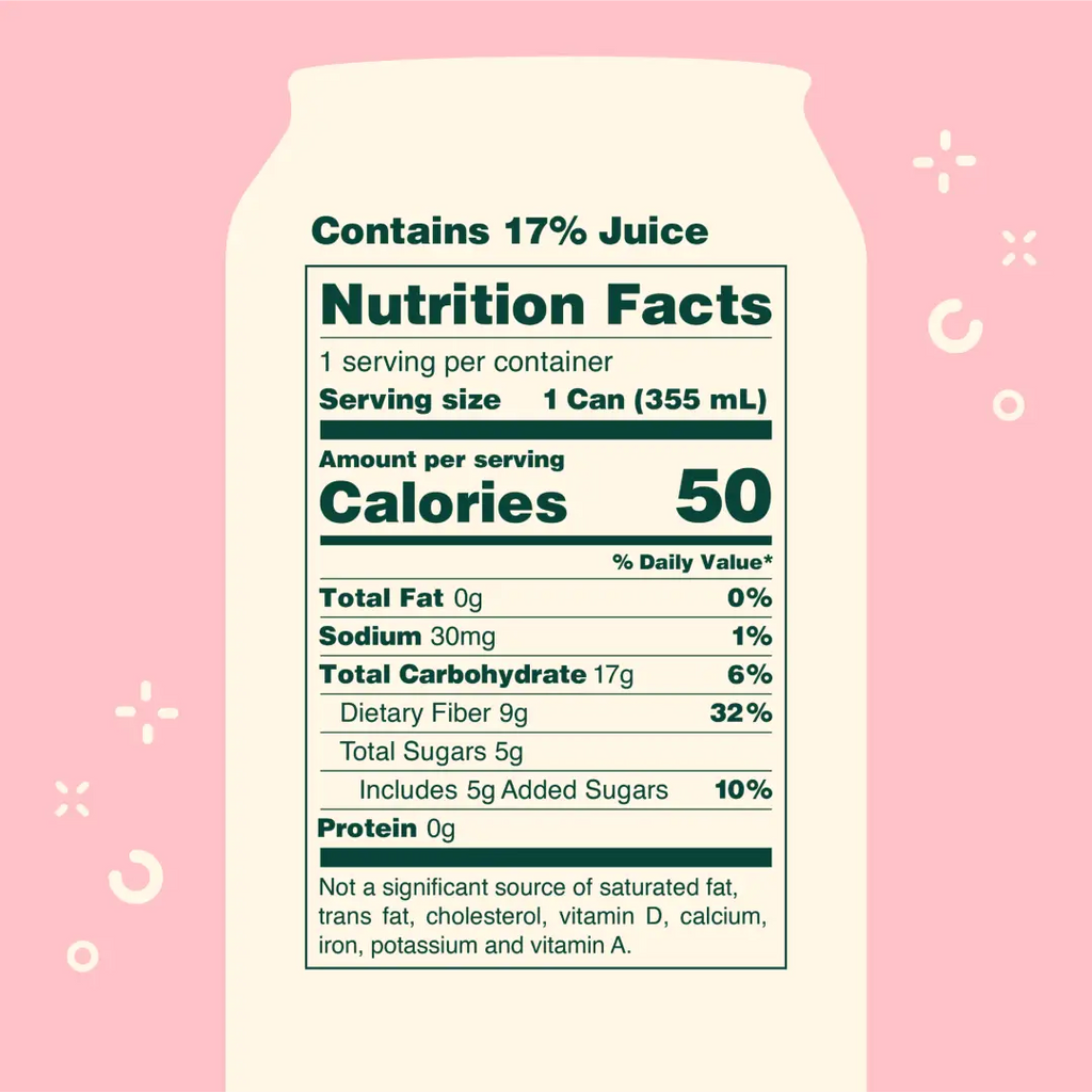 OLIPOP Prebiotic Soda Peaches & Cream 12 fl oz case 12ct