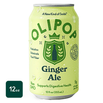 OLIPOP Prebiotic Soda Ginger Ale 12 fl oz -case 12ct - soda