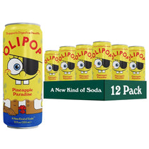 OLIPOP Prebiotic Soda Pop Pineapple Paradise 12oz Skinny
