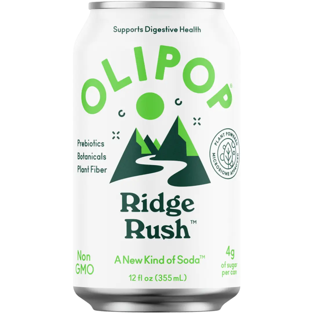 Olipop Ridge Rush Prebiotic Soda 355ml can 12-Pack - soda