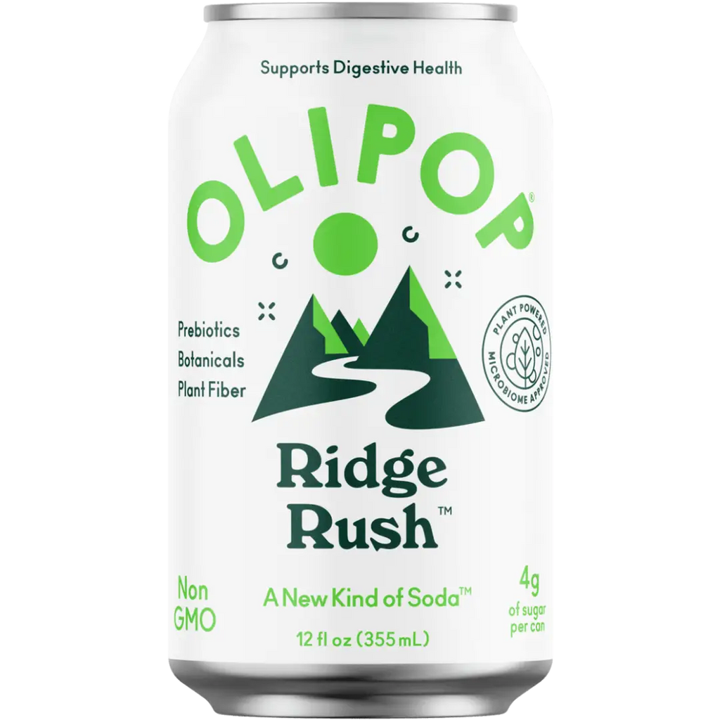 Olipop Ridge Rush Prebiotic Soda 355ml can 12-Pack - soda