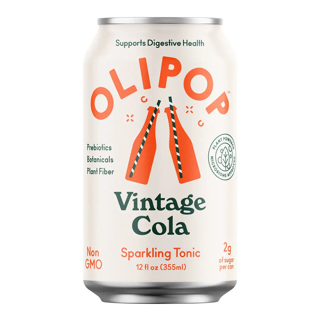 Olipop Vintage Cola 355 ml 12 fl oz- Case of 12 - Soda Main image