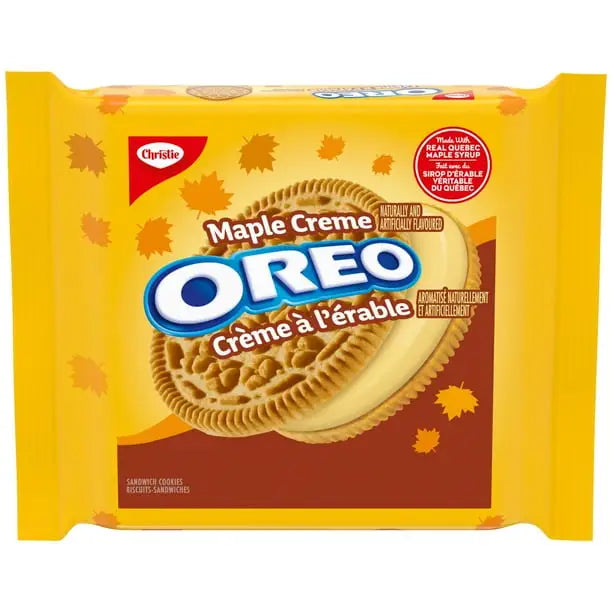 OREO Maple Creme Sandwich Cookie Made with Real Quebec