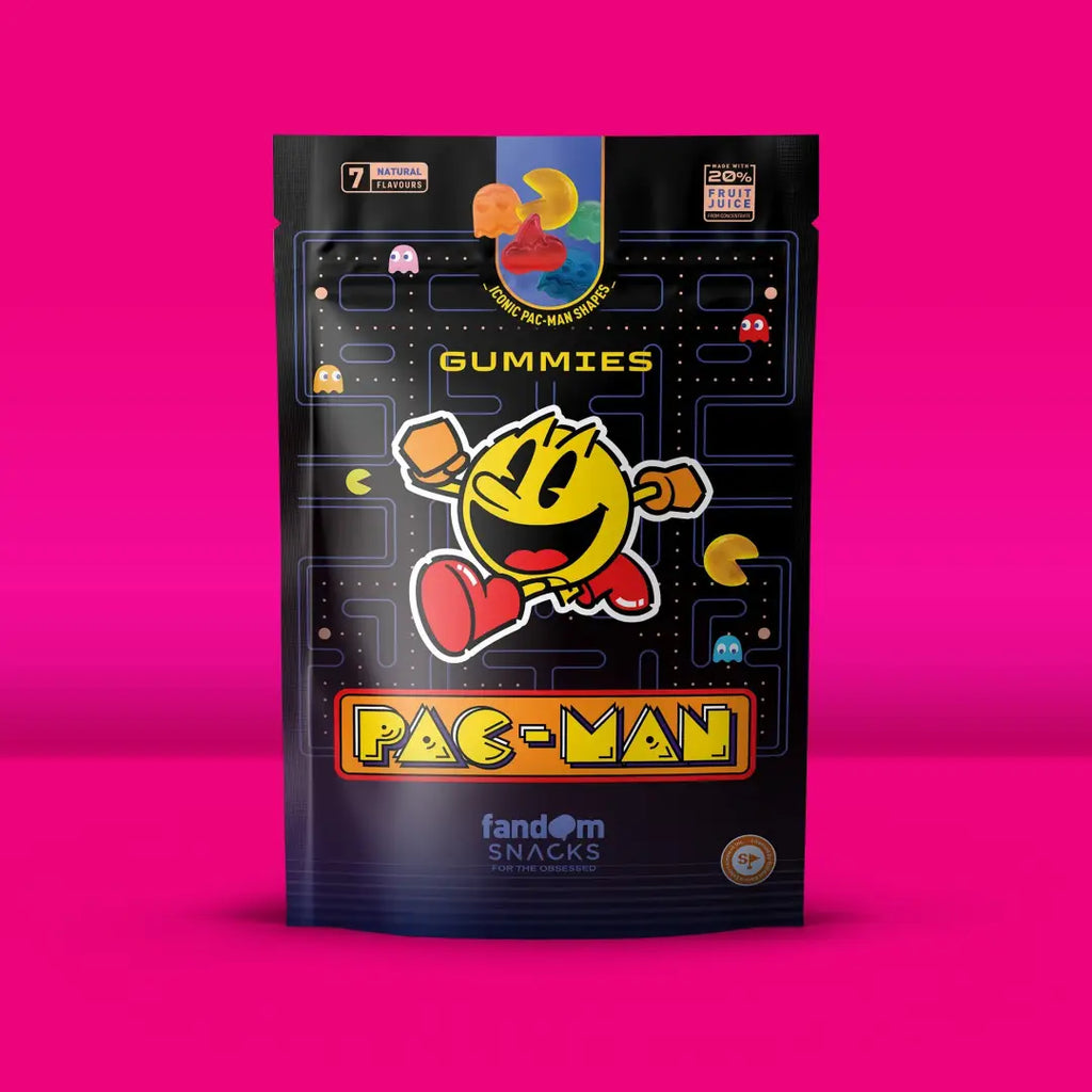 Fandom Pacman Fruit Juice Gummy Candy imported from Germany