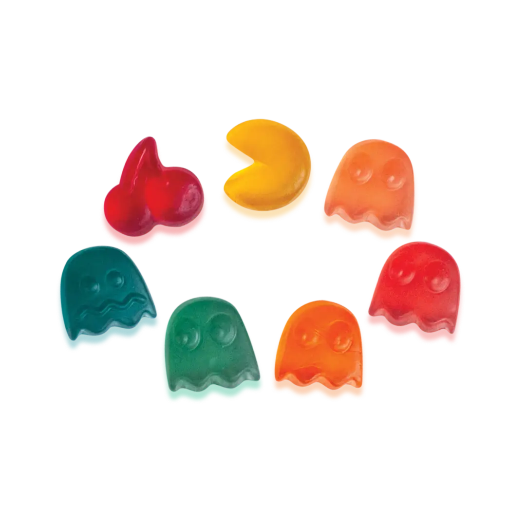 Fandom Pacman Fruit Juice Gummy Candy 125g Box Case Of Six
