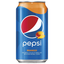 Pepsi Cola Mango Soda Pop 12 oz 12 Pack Cans - Soda