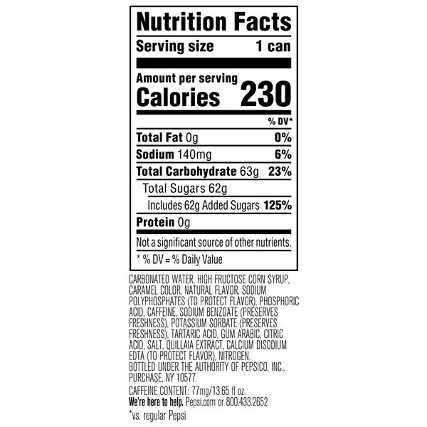 Pepsi Nitro Draft Cola 4pk 13.5oz - Soda