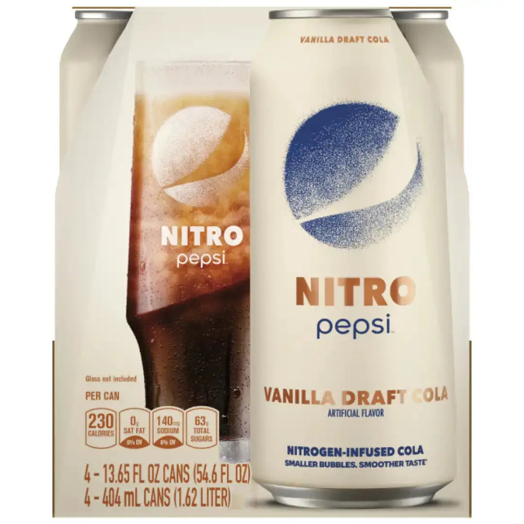 Pepsi Nitro Draft Vanilla 4pk 13.5oz - Soda