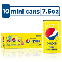 PEPSI PEEPS Soda Mini Cans 7.5 Ounce (Pack of 10) Limited