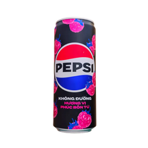 Pepsi Raspberry Zero Sugar 320 ML Can Vietnam Case 24 Count