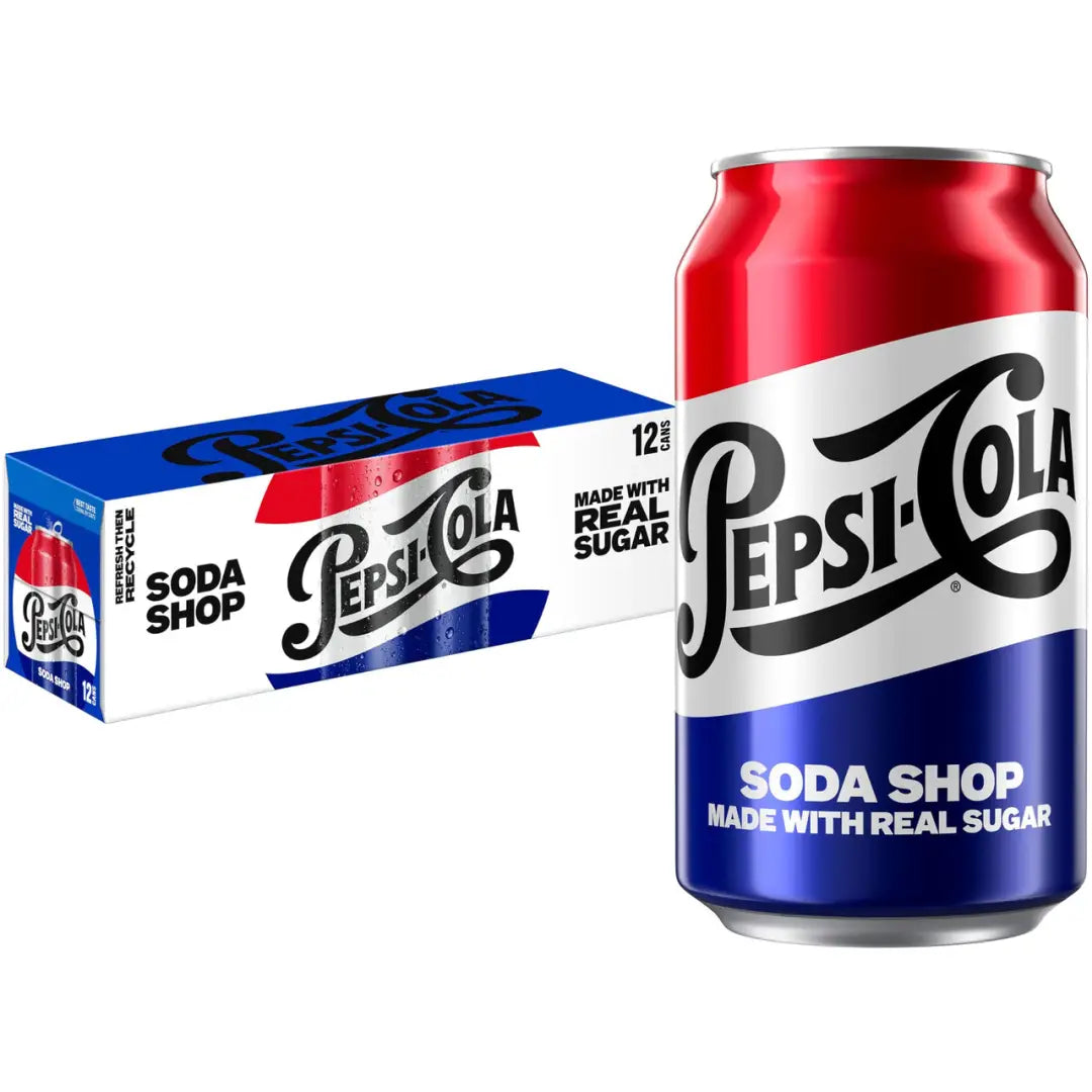 Pepsi Real Sugar – 12oz can 12 pack - soda Main image