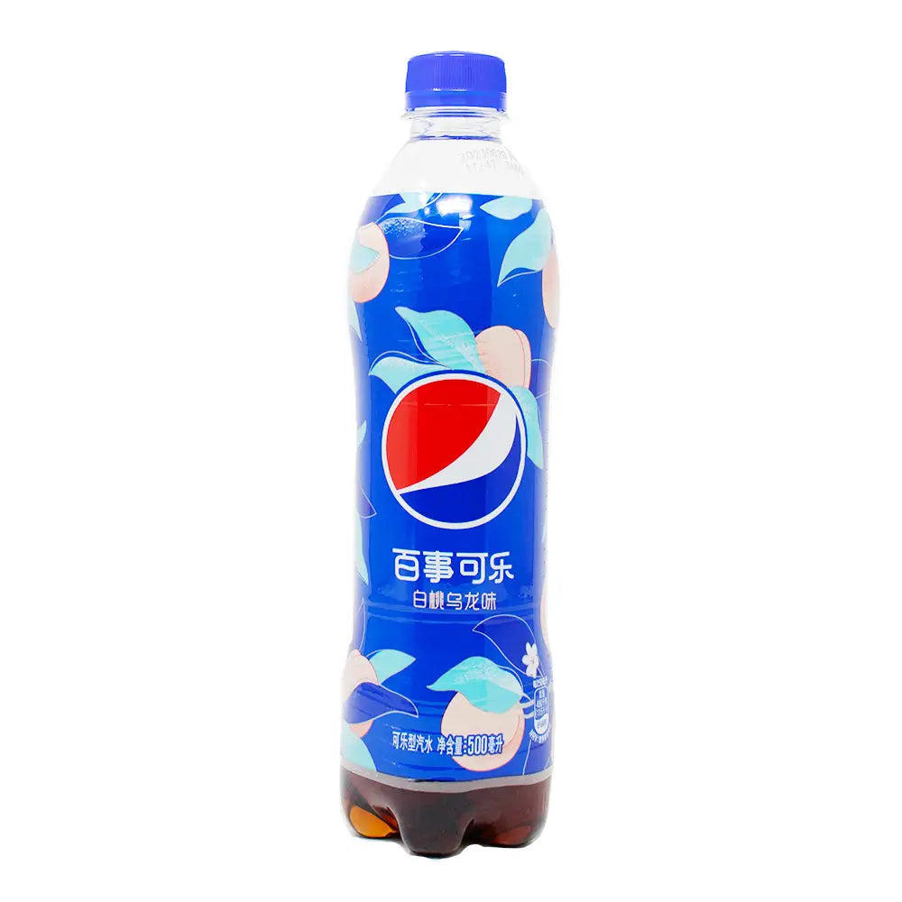 Pepsi White Peach Oolong - 500mL case 12 bottles - soda