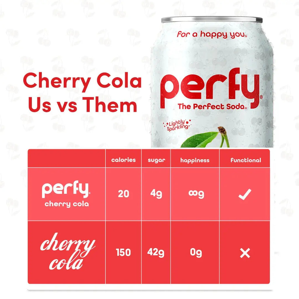 Perfy Cherry Cola case 12oz/355mL can 12ct - soda