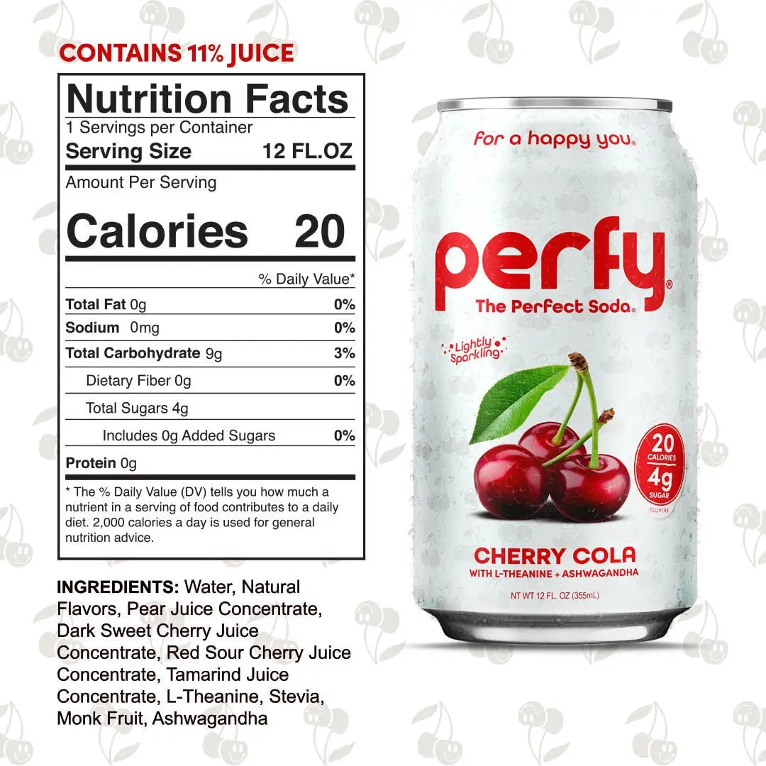 Perfy Cherry Cola case 12oz/355mL can 12ct - soda