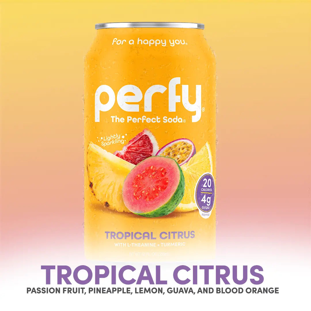 Perfy Tropical Citrus case 12oz/355mL cans 12ct - soda