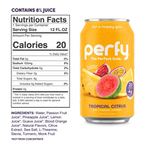 Perfy Tropical Citrus case 12oz/355mL cans 12ct - soda
