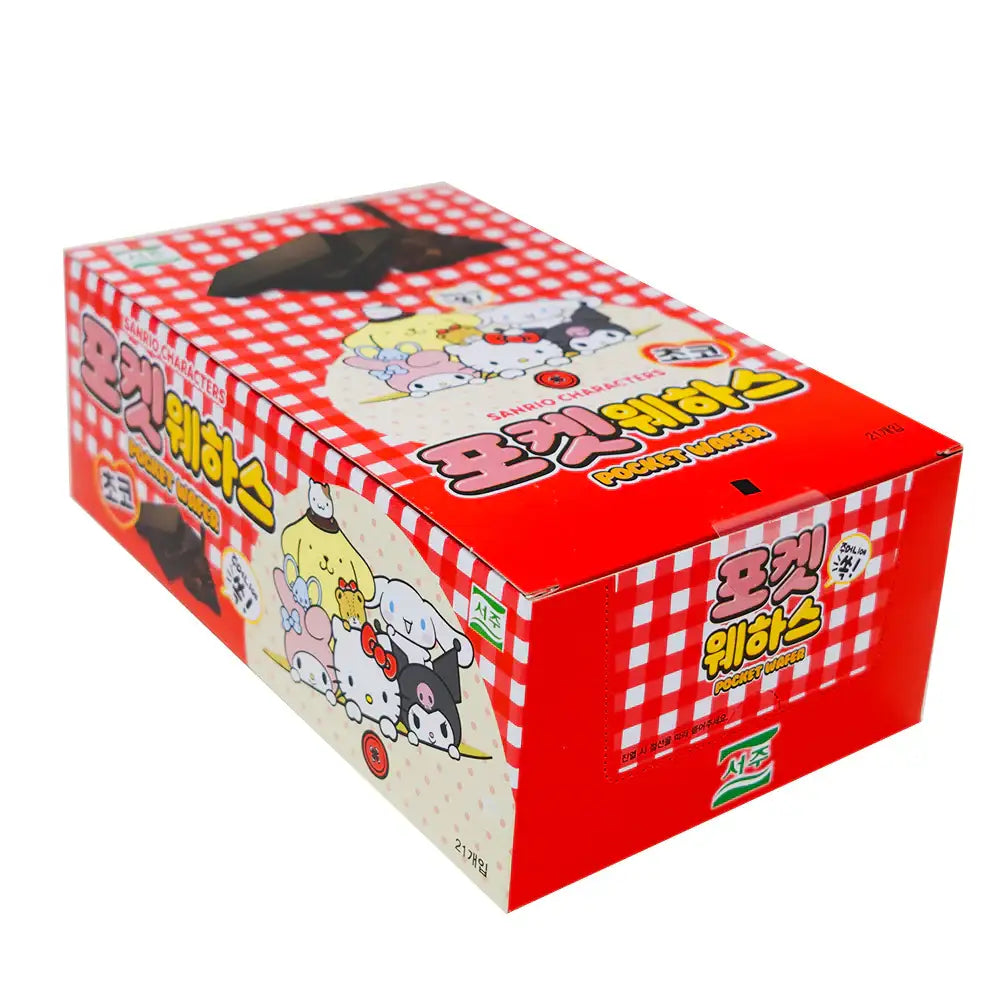 Pocket Wafer Banana Chocolate Hello Kitty - Case 16.6g x 21