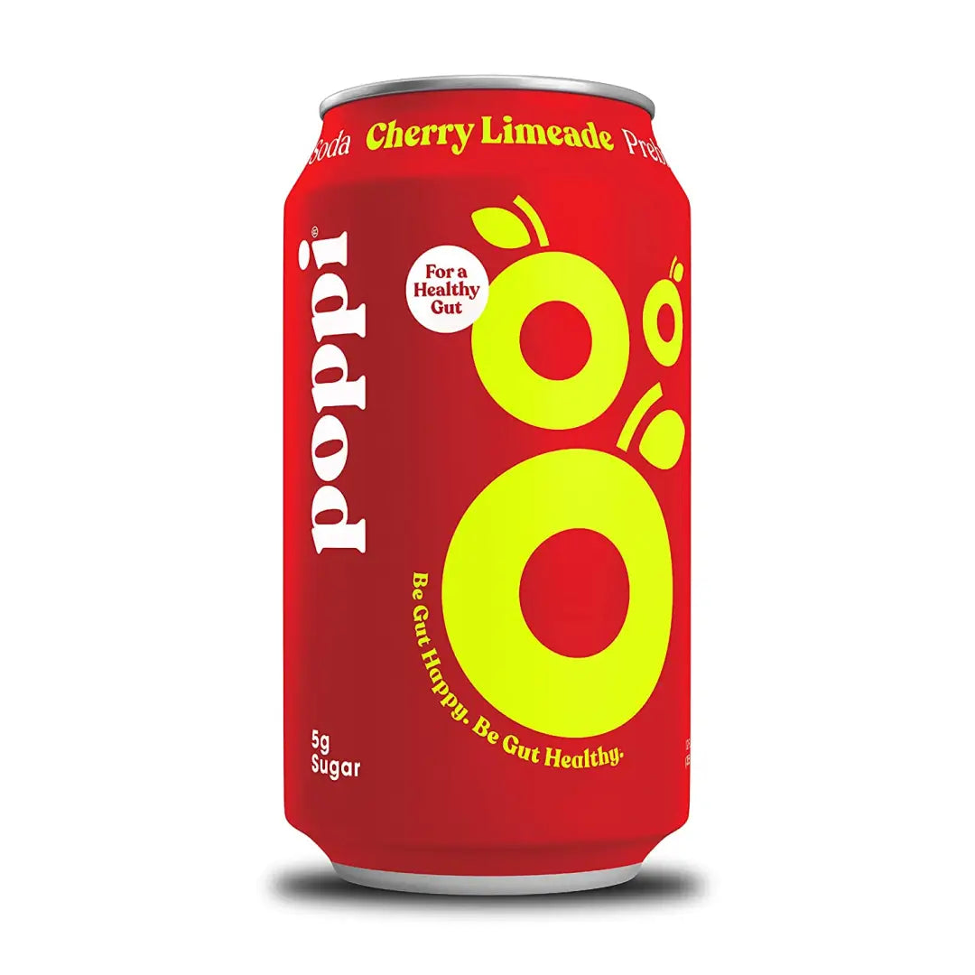 POPPI Sparkling Prebiotic Cherry Limeade Sodamade Main image