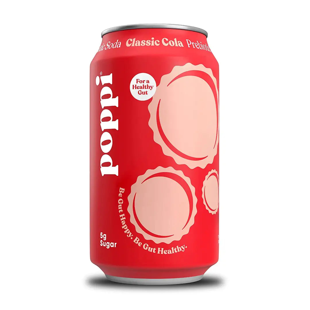 POPPI Sparkling Prebiotic Classic Cola Soda made with Apple Main image