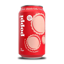 POPPI Sparkling Prebiotic Classic Cola Soda made with Apple