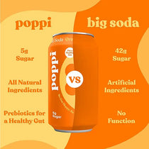 POPPI Sparkling Prebiotic Orange Soda v2 - soda