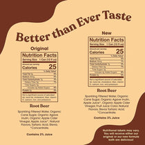 POPPI Sparkling Prebiotic Root Beer Soda made with Apple