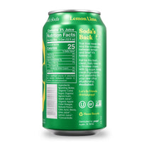 Poppi Sparkling Prebiotic Soda Lemon Lime 12 oz case 12