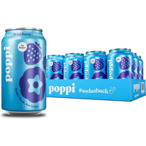 Poppi Sparkling Prebiotic Soda Mixed Berry 11oz case 12ct