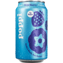 Poppi Sparkling Prebiotic Soda Mixed Berry 11oz case 12ct