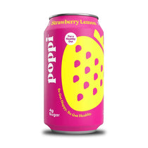 POPPI Sparkling Prebiotic Strawberry Lemon Soda v2 - soda