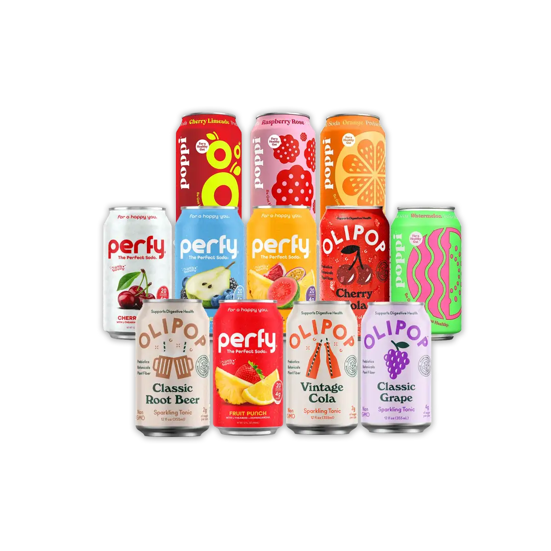Prebiotic Soda Assorted (12-Pack)